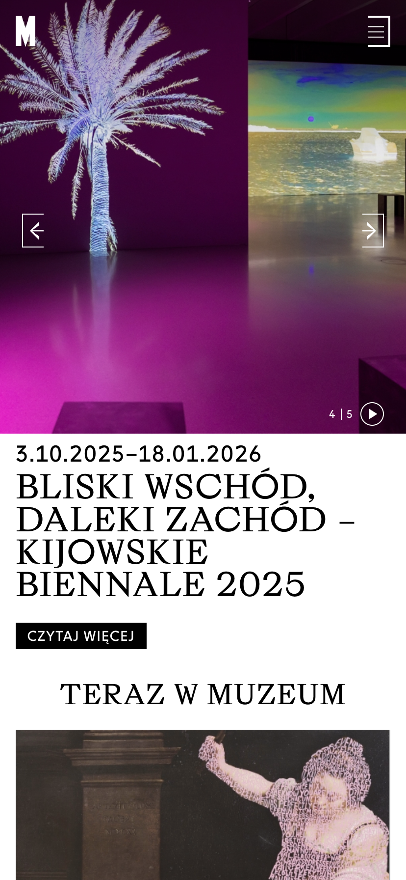 Muzeum Sztuki Nowoczesnej - widok mobilny